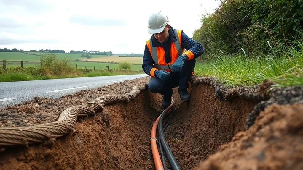 Underground Cable Installation in Deal | Buried Power & Data Lines